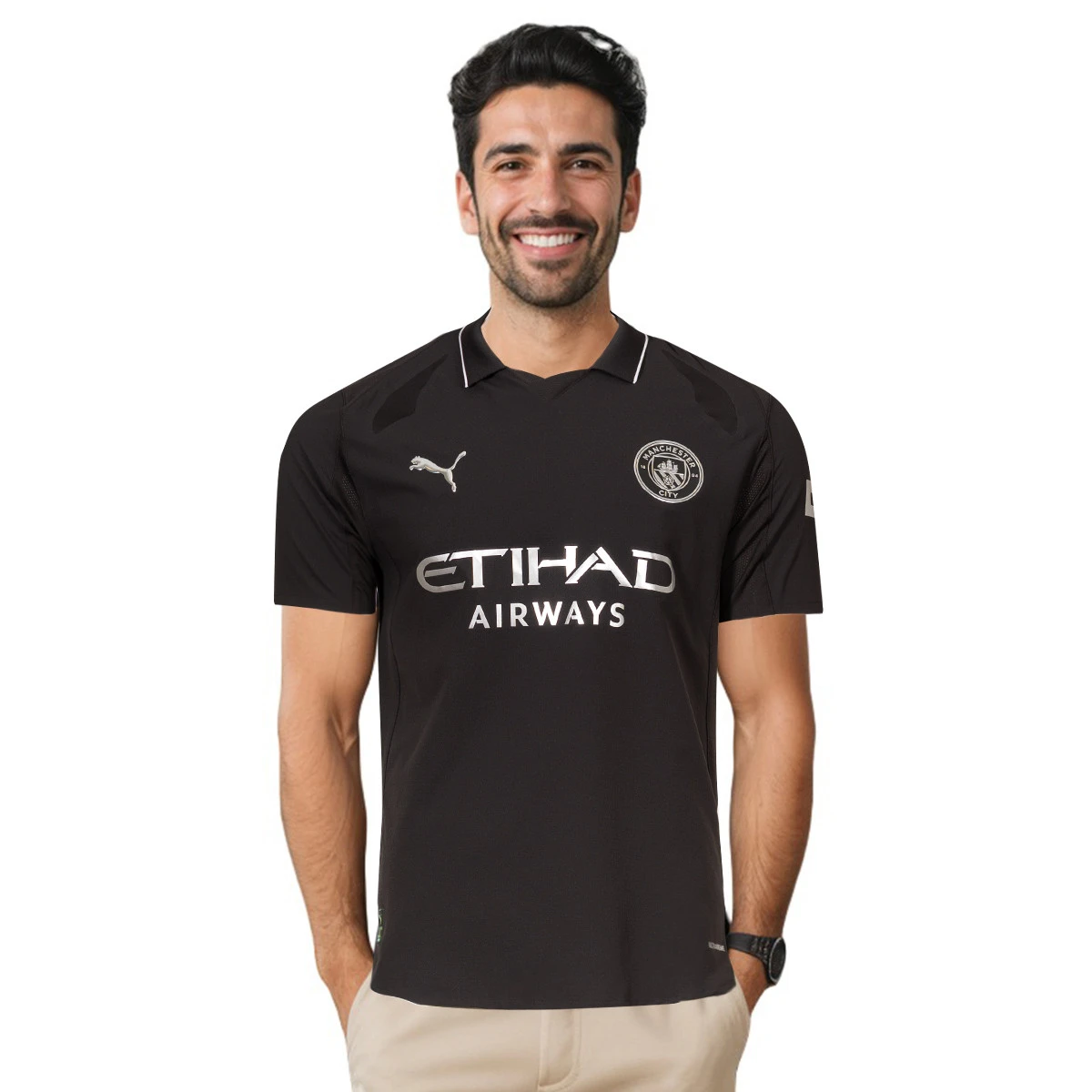 Camisola Puma Authentic com caixa Manchester City Segundo Equipamento 2025-2026