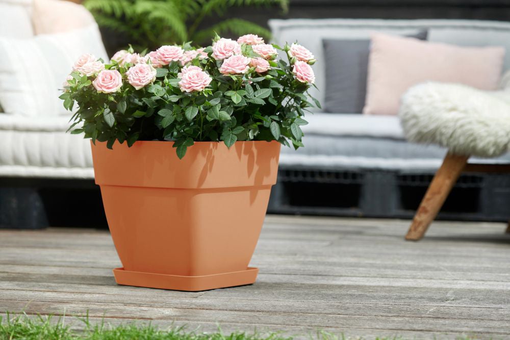Elho bloempot Vibia Campana terracotta 36,4 x 36,4 x 35,6 cm