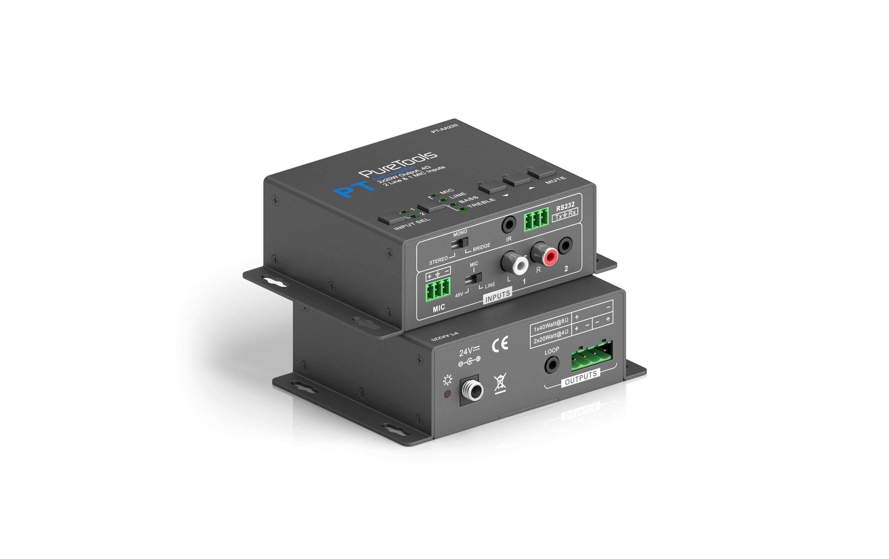 Audioverstärker PT-AA220 2x20W Class-D<br>2x20W Class-D Audioverstärker