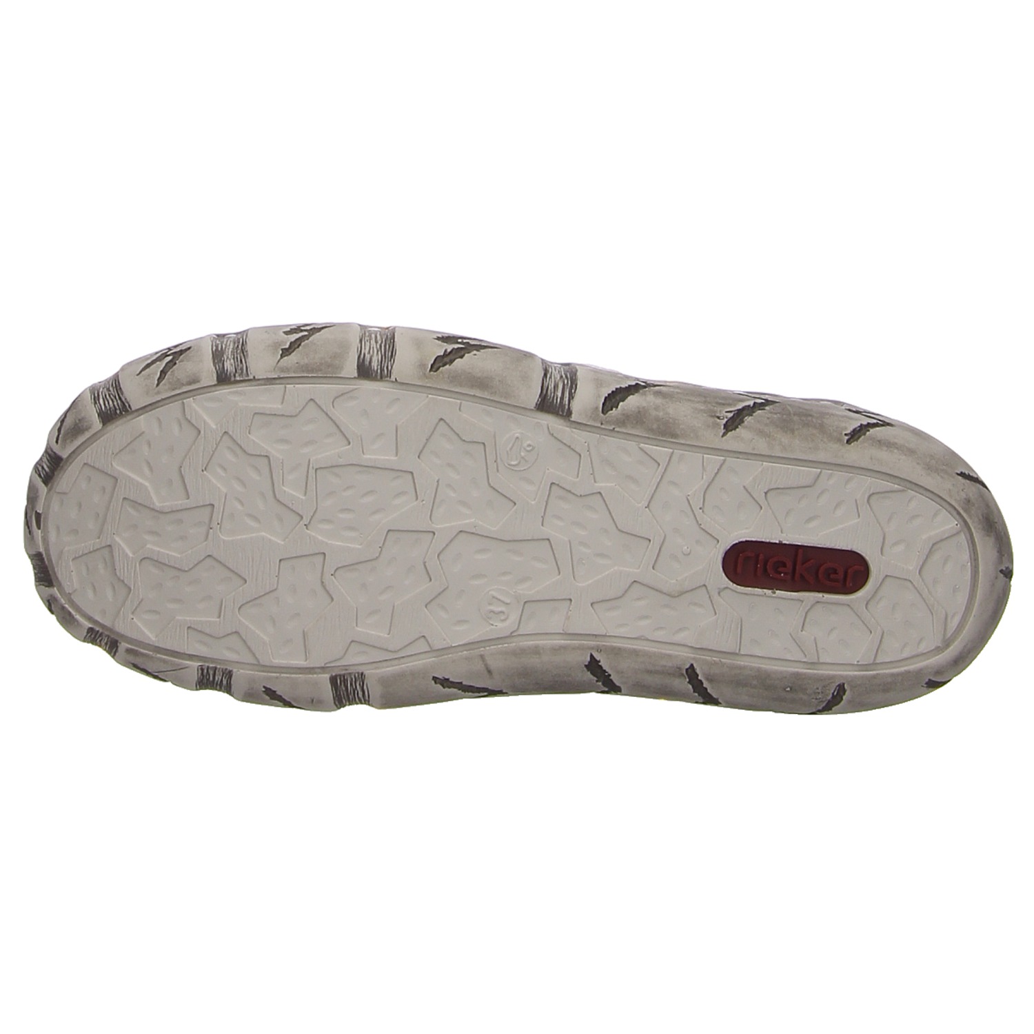 Rieker Slipper weiß kombi. weiss/weiss kombi