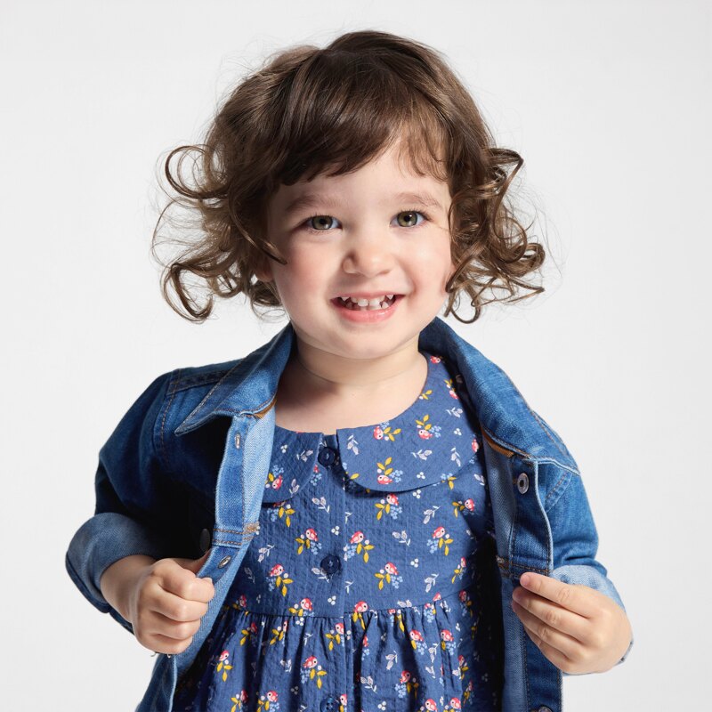 Veste en jean bleu bébé fille Bleu
