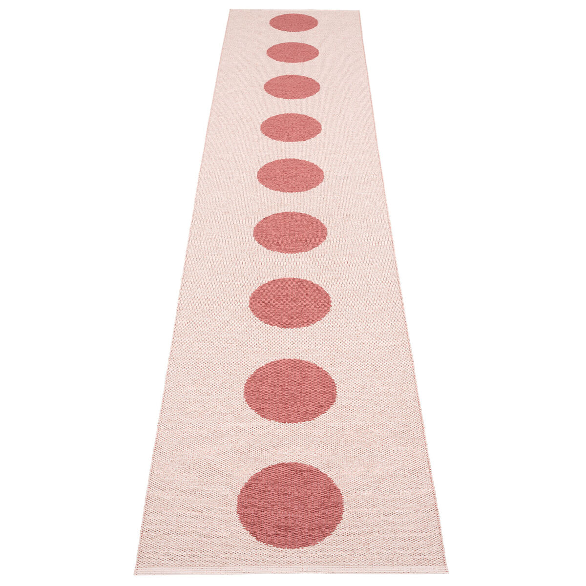 Pappelina Vera Pop teppe 70 × 360 cm, blush/pink