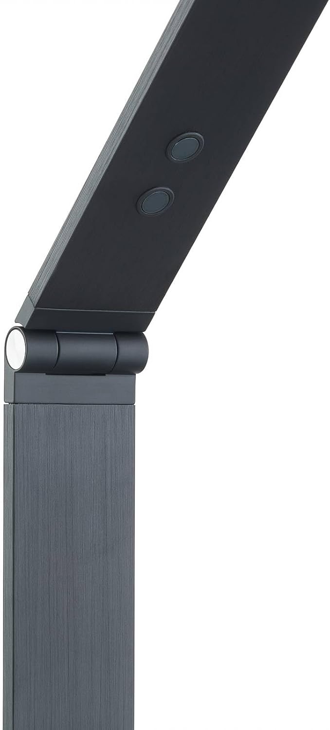 Lucande LED Stehlampe Salome dimmbar (Modern) in Schwarz aus Aluminium (1 flammig,) - Stehleuchte Floor Lamp Standleuchte Wohnzimmerlampe Arbeitszimmerleuchte