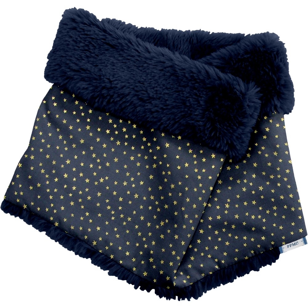 Echarpe Tube Enfant Etoile Or Marine