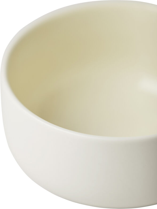 Studio About BOWL, MEDIUM, 2 PCS, CLAY IVORY, GLAZE LIGHT YELLOW, 12565IY 193