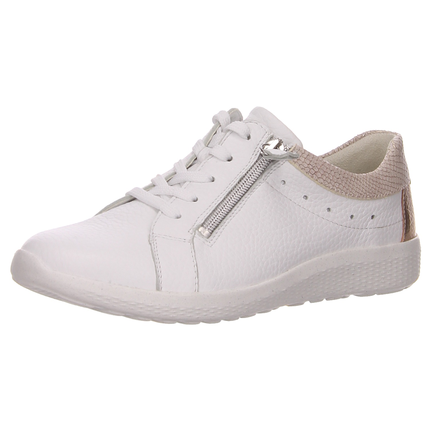 Waldläufer Schnürschuh weiß weiss/weiss kombi