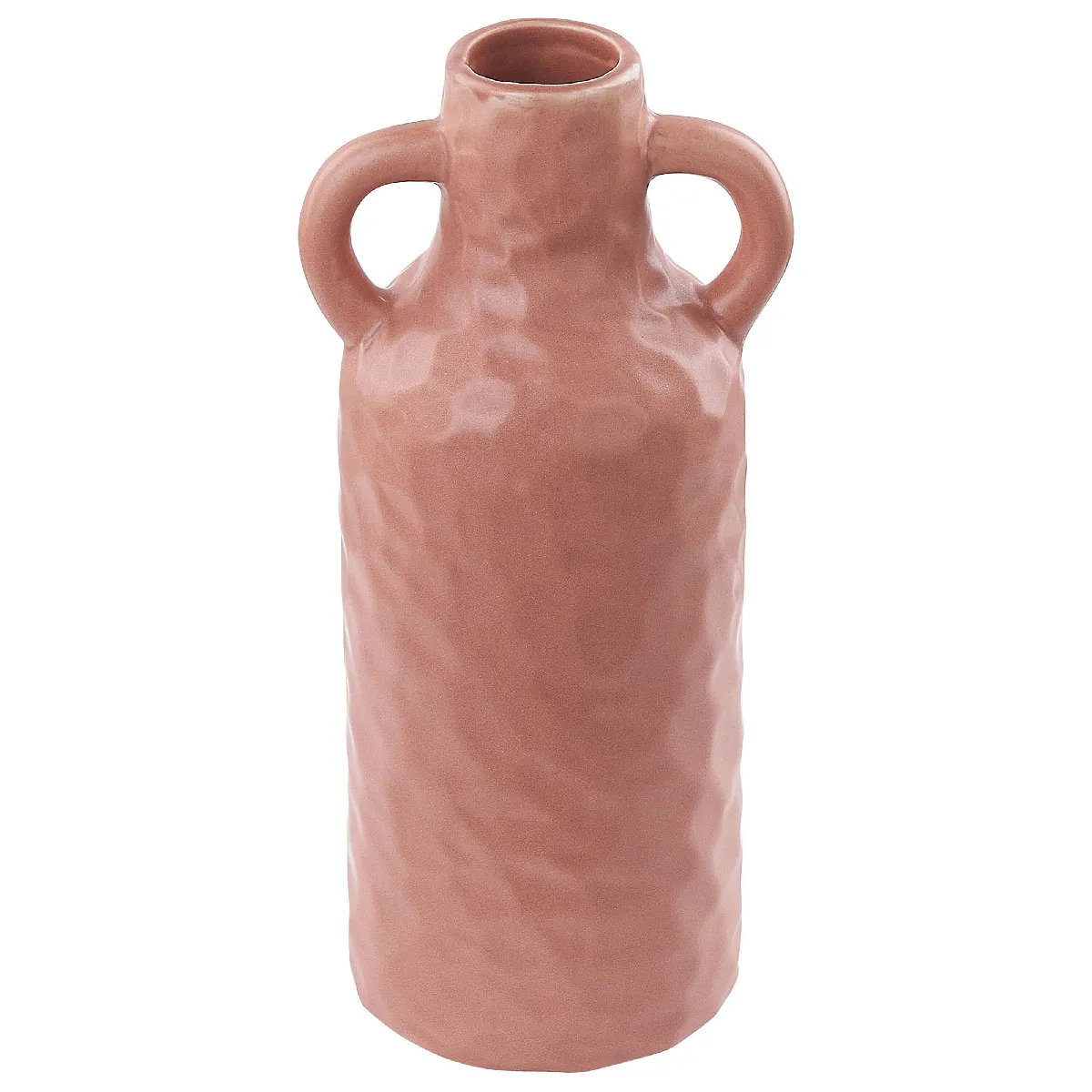 Beliani Vase Drama Rose Pastel