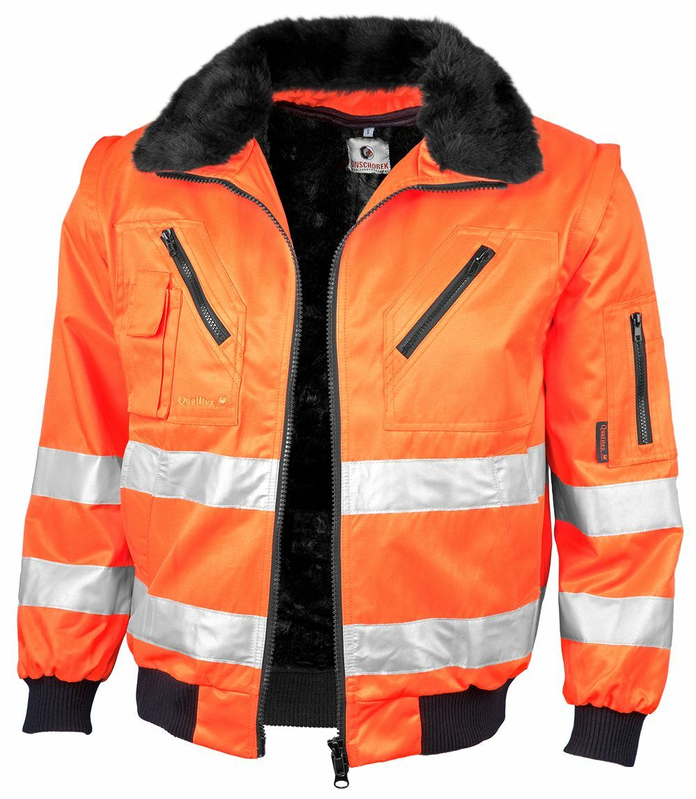 QUALITEX HIGH QUALITY WORKWEAR Pilotenjacke signal warnorange Damen: 36 Herren: S