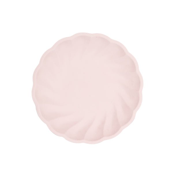 Lichtroze Borden Rond Swirl Pastel 18,8cm 6st