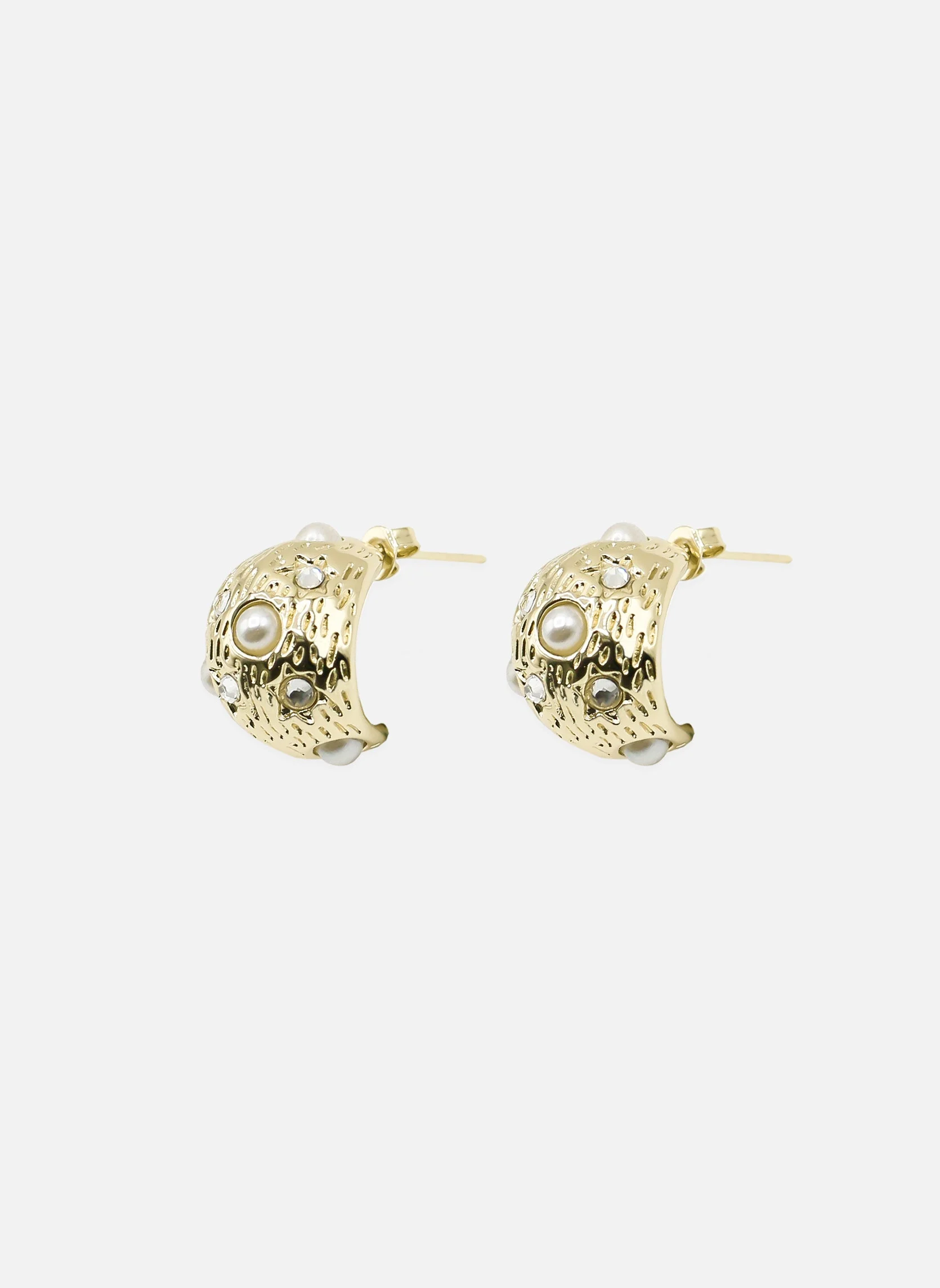 PEARL - Mini créoles pearl | Doré