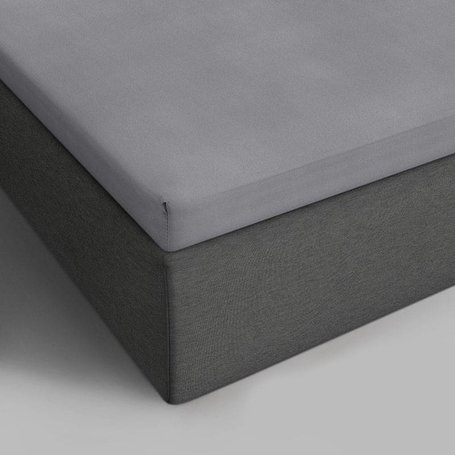 Hoeslaken Katoen - Topper - Grijs - 90 x 200