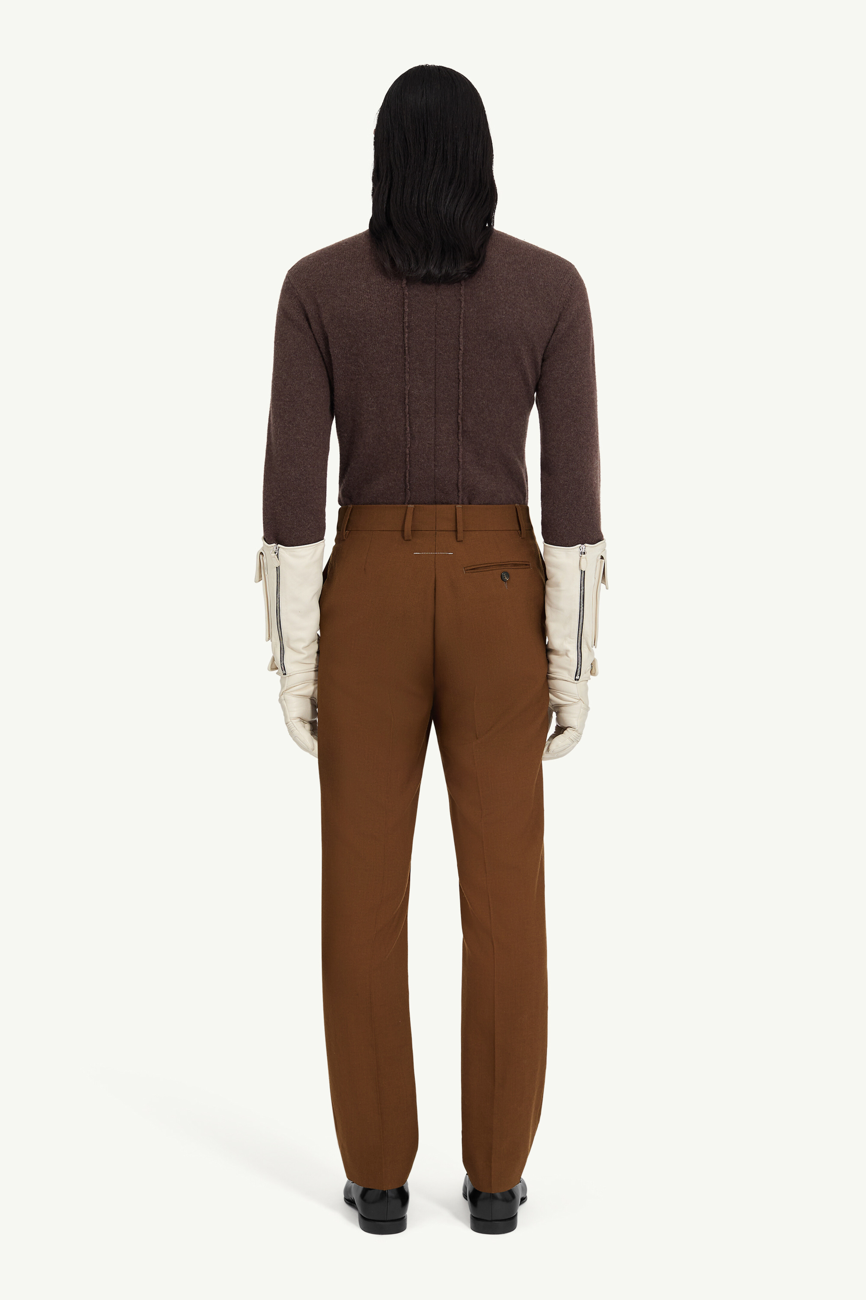 Pantalon en feutre de laine pour homme | MM6