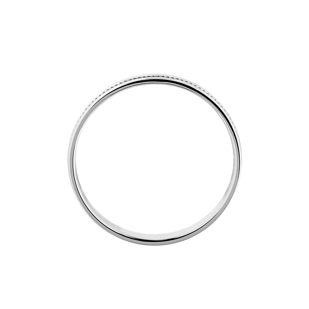 Alliance Perlee Ruban Plat Or Blanc
