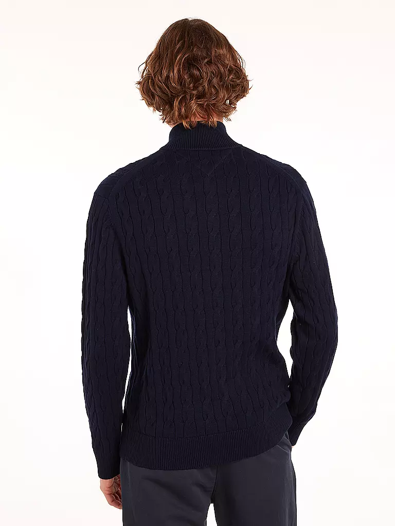TOMMY HILFIGER Troyer Pullover blau