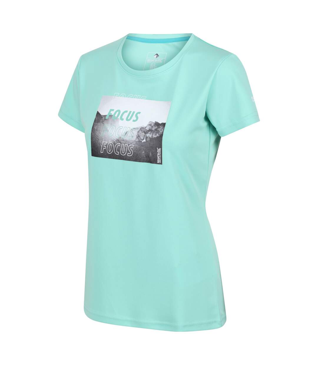 Regatta - T-shirt FINGAL - Femme (Turquoise pâle) - UTRG7093
