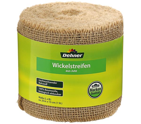 Dehner Wickelstreifen aus Jute, ca. B15 cm/L25