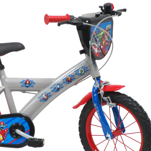 Bicicleta infantil Avengers de 14 polegadas para crianças de 4 a 6 anos.