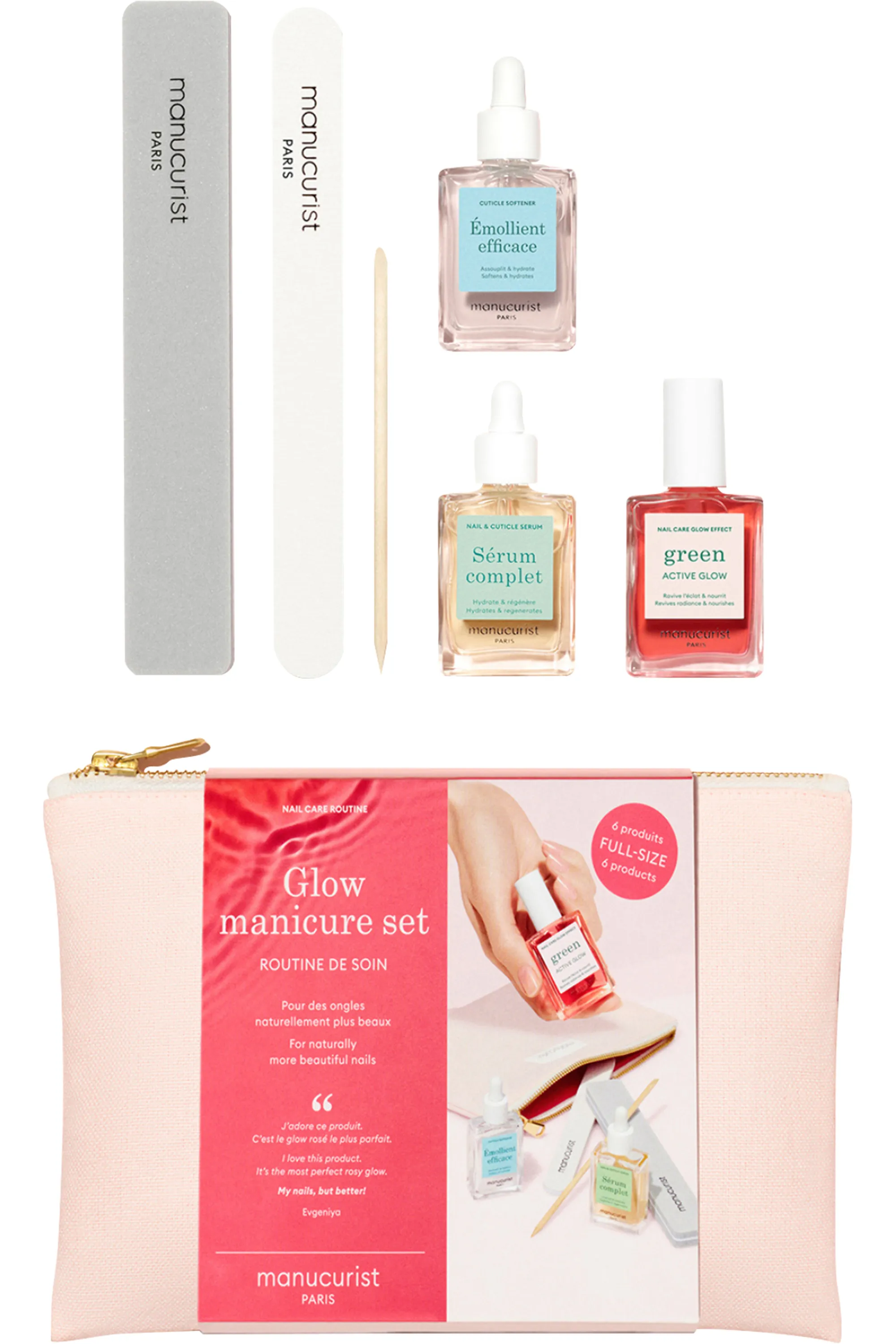 Manucurist Kit routine soins des ongles Glow Manucure Set-250 g