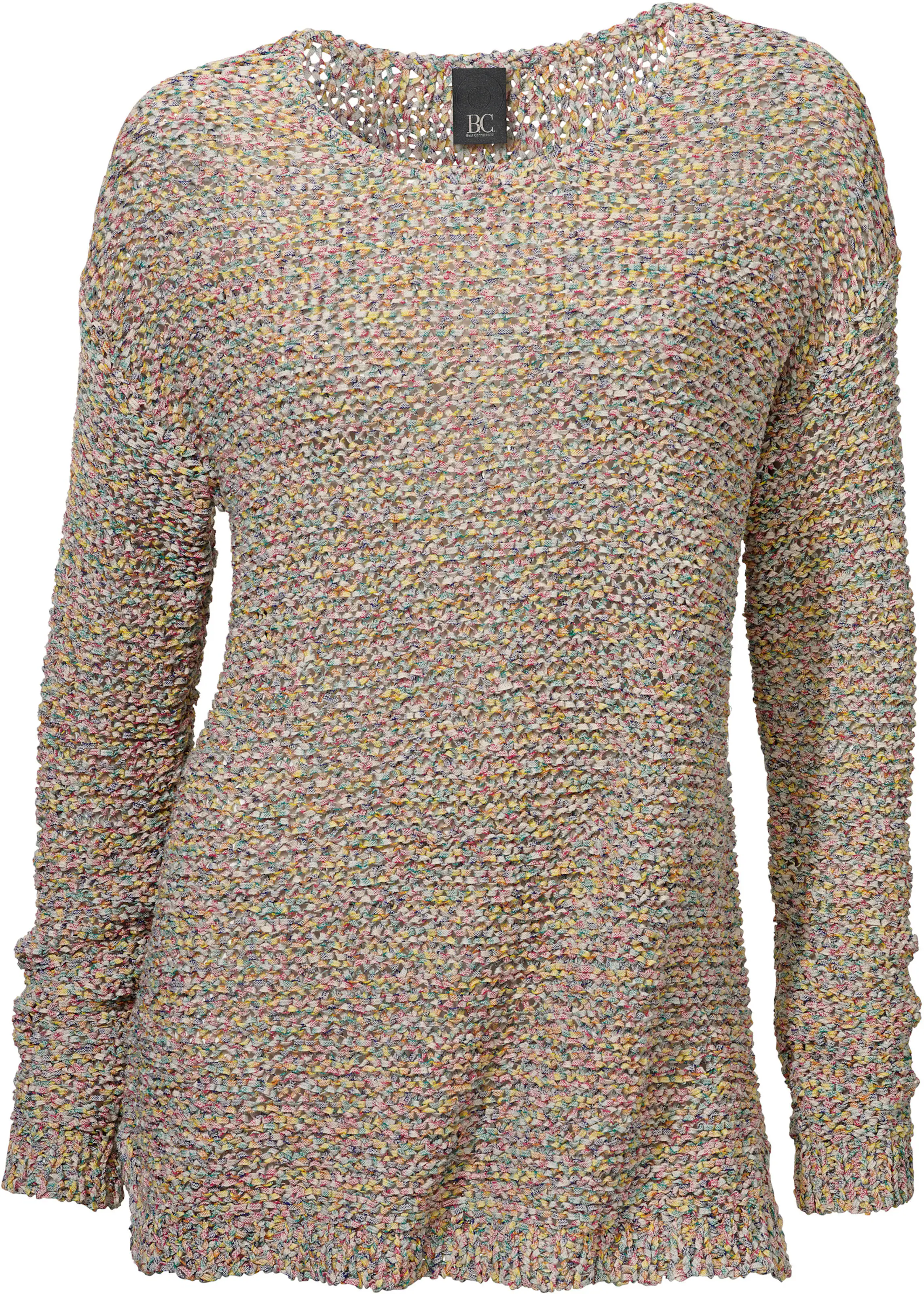 heine Rundhals-Pullover in bunt