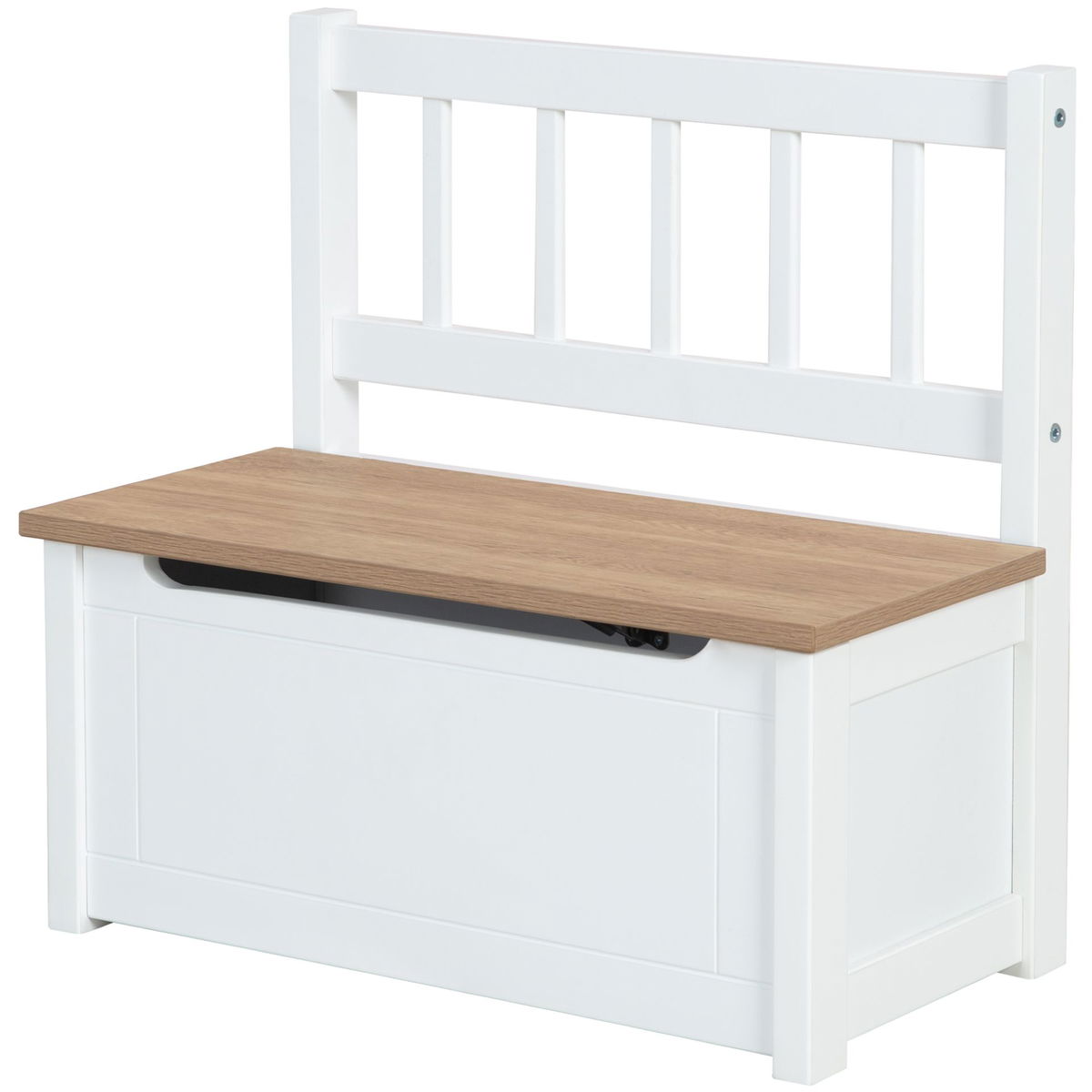 robaroba   Kindertruhenbank Woody weiss