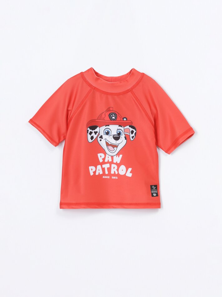 Conjunto de maiô e top de biquíni da Patrulha Canina - Nickelodeon - Vermelho