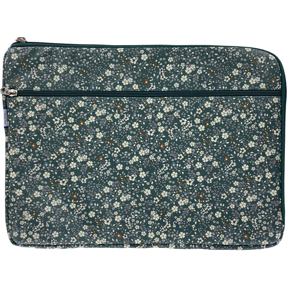 Pochette Ordinateur 15 Pouces Fleuri Kaki