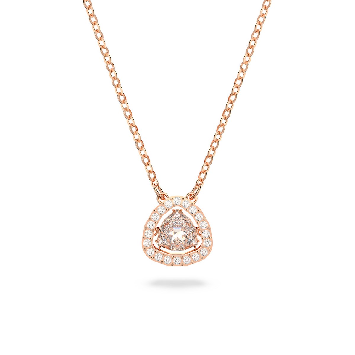 Collier Swarovski Millenia doré rose et blanc