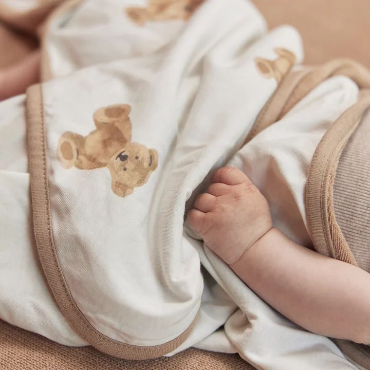 Jollein - Einschlagdecke für Babyschale, Miffy Snuffy, nougat