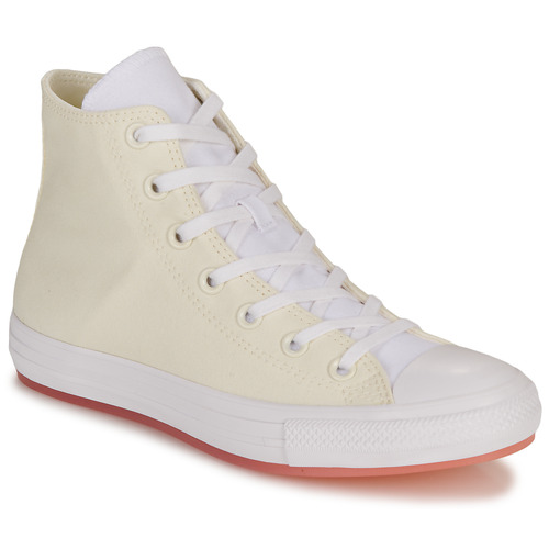 Converse - CHUCK TAYLOR ALL STAR MARBLED-EGRET/CHEEKY CORAL/LAWN FLAMINGO - Blanc / Beige