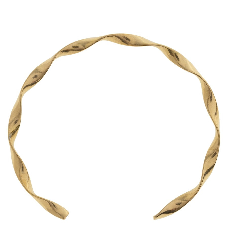 Timi Of Sweden Juniper Wavy Twisted Bangle Bracelet Stainless Steel