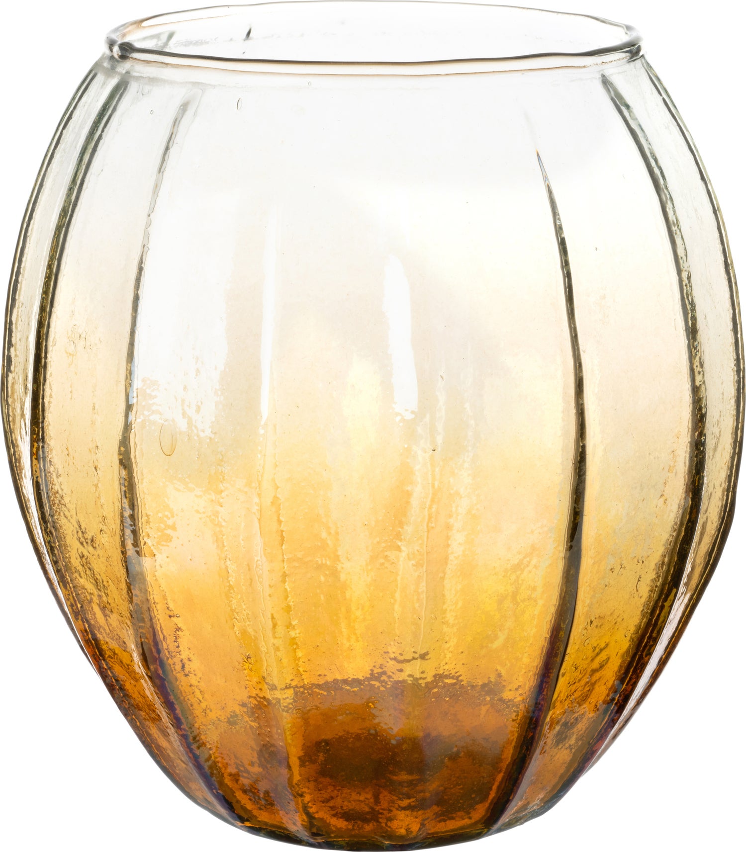 Intratuin vaas Leria oranje D 16 H 17 cm
