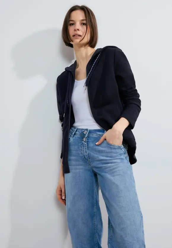Kapuzen Sweatjacke - universal blue