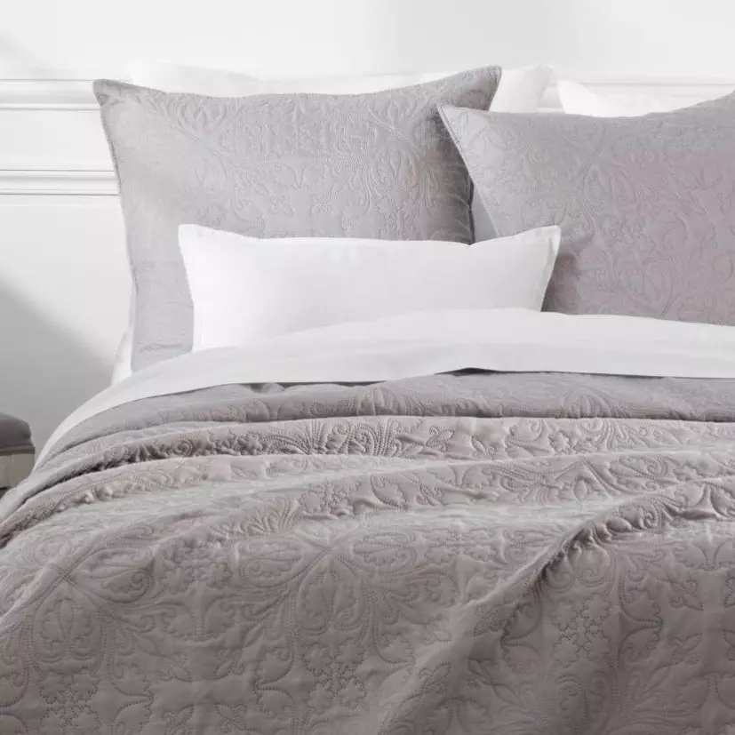 Boutis et taies d'oreiller (240 x 260 cm) Arabesque Taupe