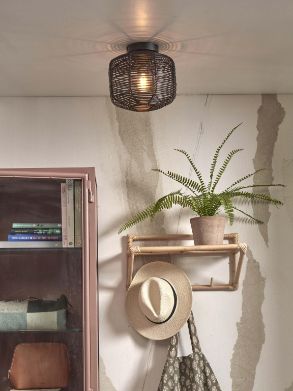 Good&Mojo Tanami plafondlamp Ø25 naturel