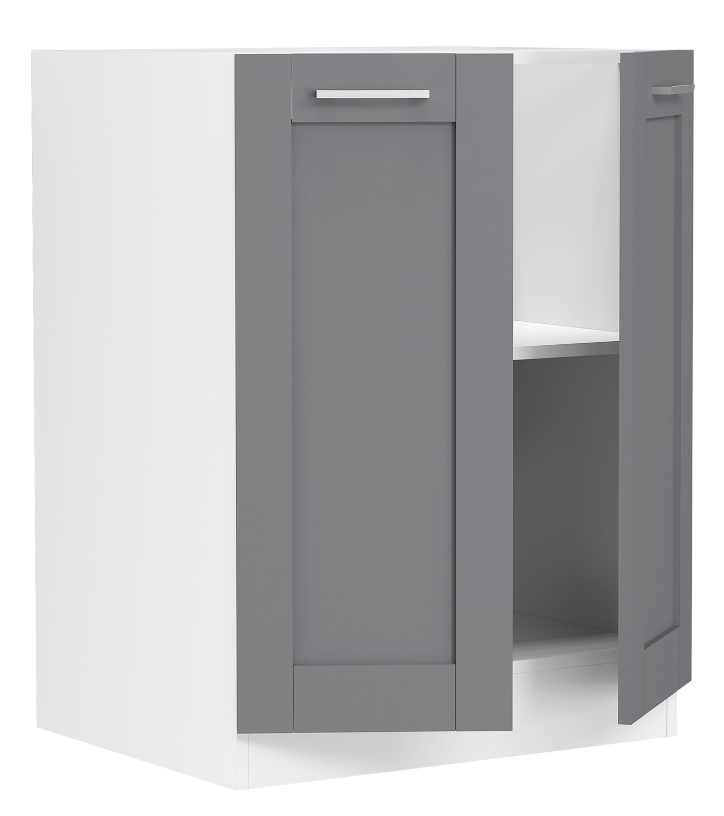Unterschrank COLURA - weiß-anthrazit - 60 cm
