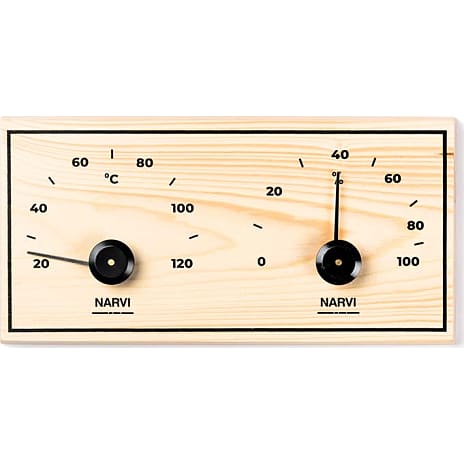 DenForm Hygro/termometer - fyrretræ