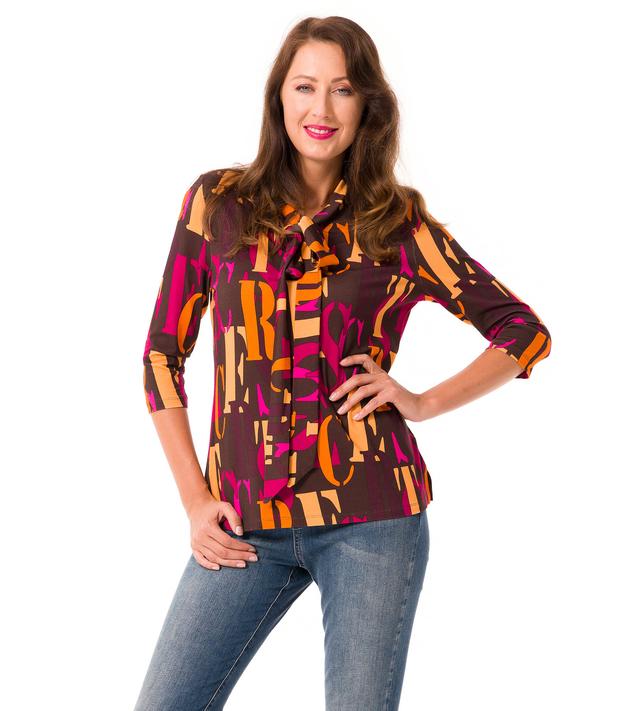 Druckshirt Secret mit Schluppe