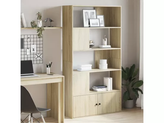 Bibliothèque chêne sonoma 100x36x189 cm bois d'ingénierie