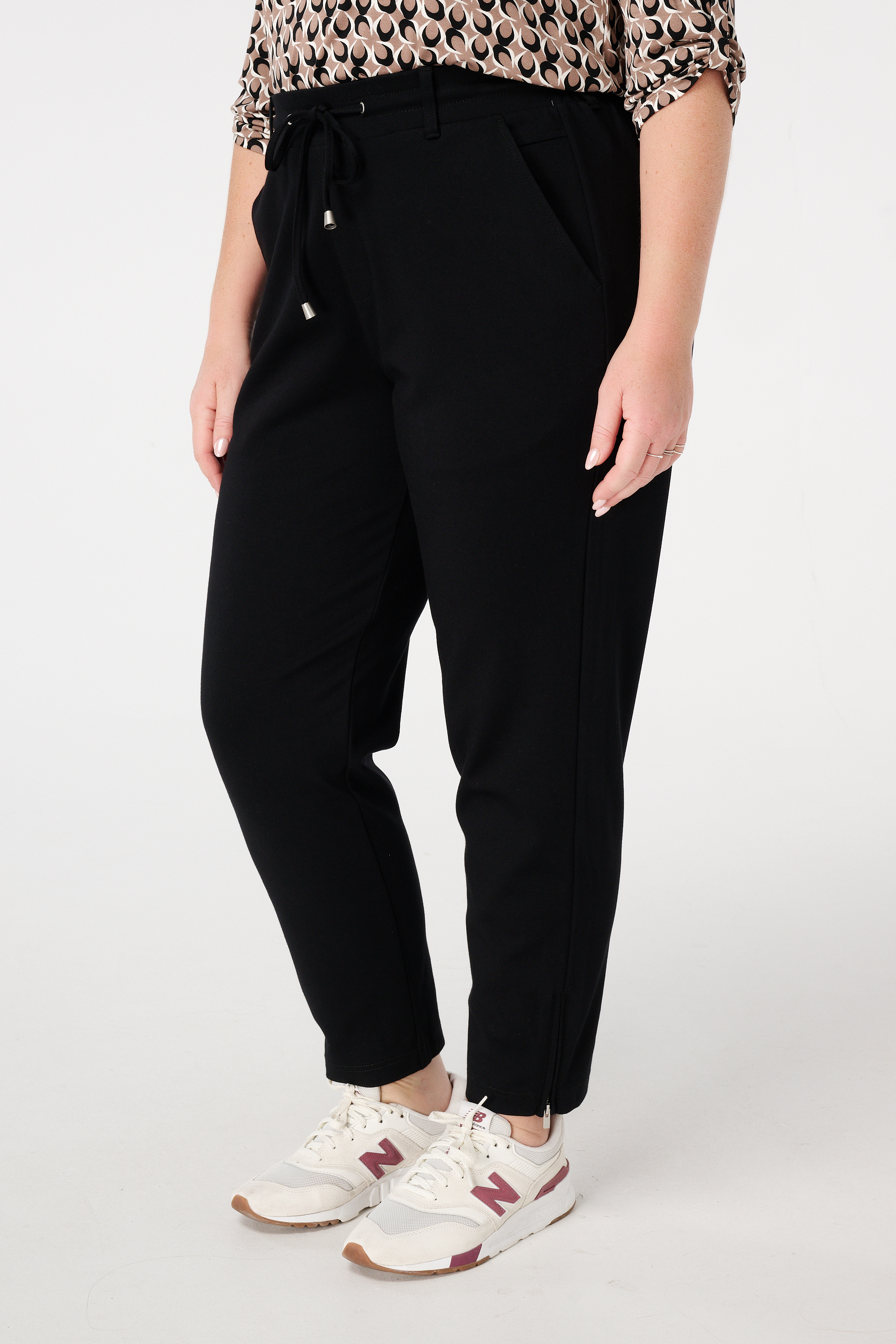 Slim fit broek Zwart
