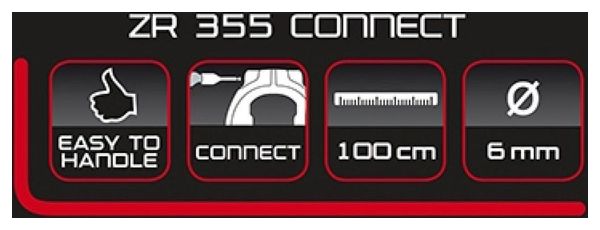 TRELOCK Chaîne De Connexion Zr355 Connect - 150Cm - Ø6Mm - Noir
