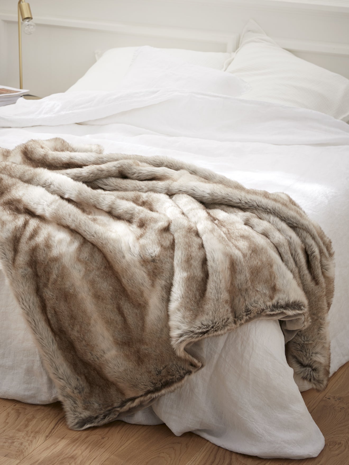 Plaid fausse fourrure