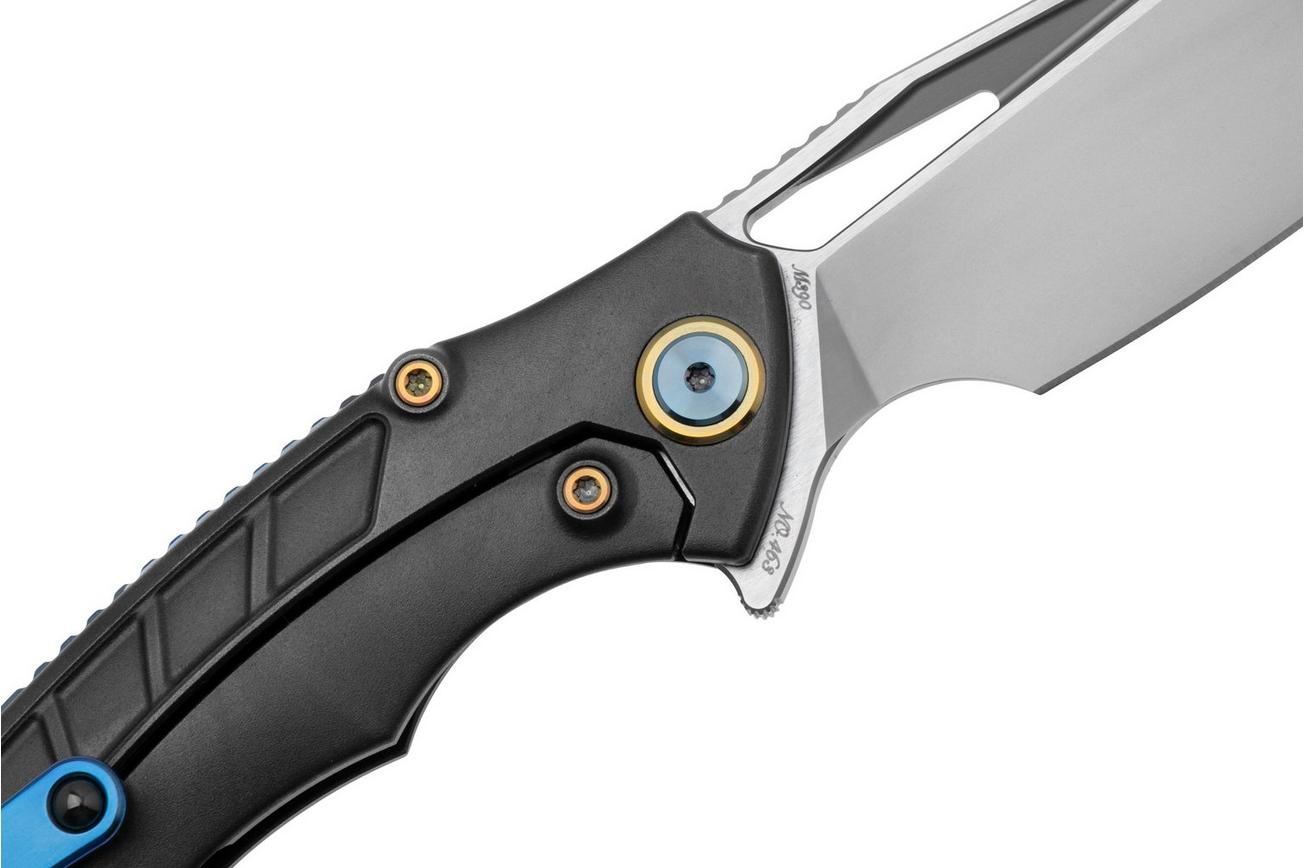 Rike Knife 1902 RK1902RED Böhler M390, Titanium FrameLock, Red Carbon Fiber, zakmes