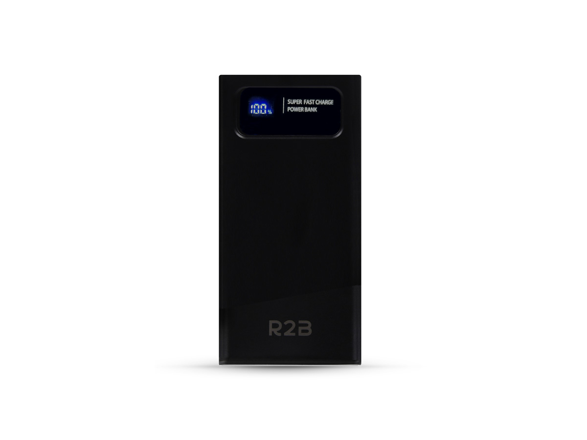 R2B 10.000 mAh Powerbank met LED Display