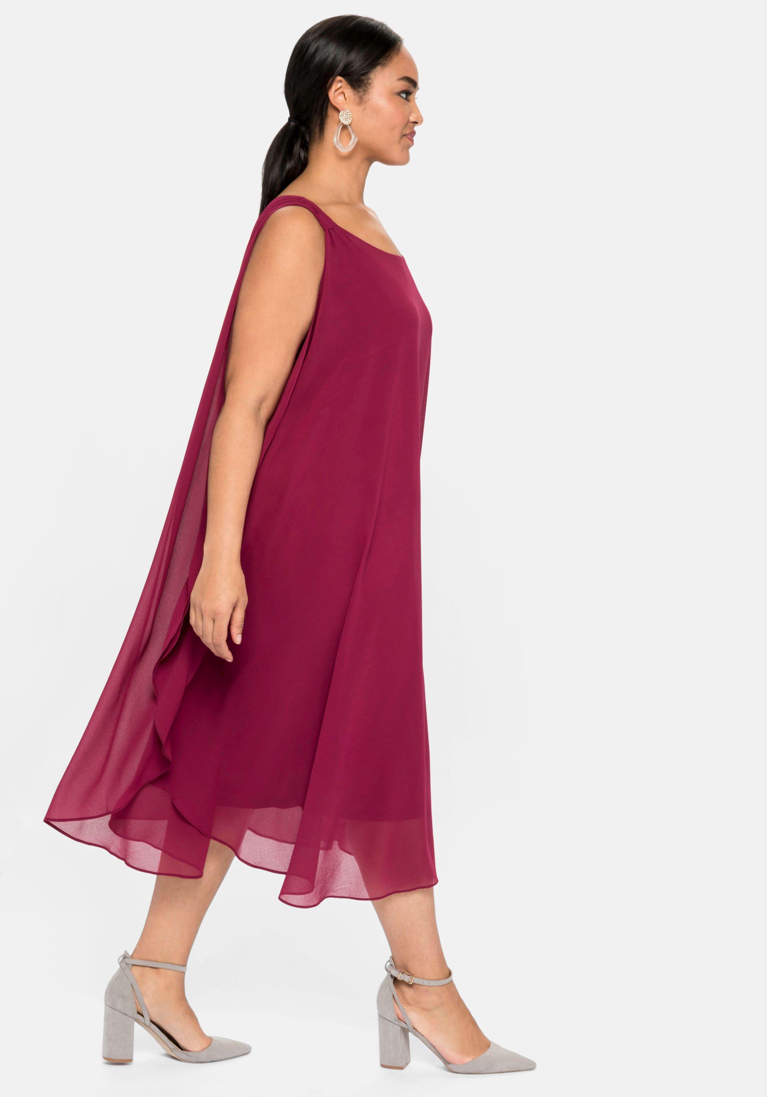 Cocktailkleid aus Chiffon, in A-Linie