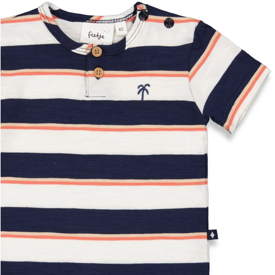 Feetje T-Shirt Ringel Sun Chasers Marine