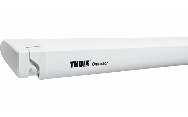 Thule Omnistor 6300 Dachmarkise motorisiert Gehäusefarbe Weiß Tuchfarbe Mystic Grey