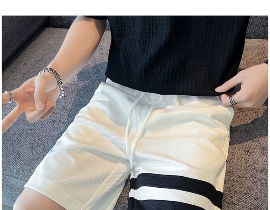 Craltuxe - Gestreepte shorts met trekkoordtaille