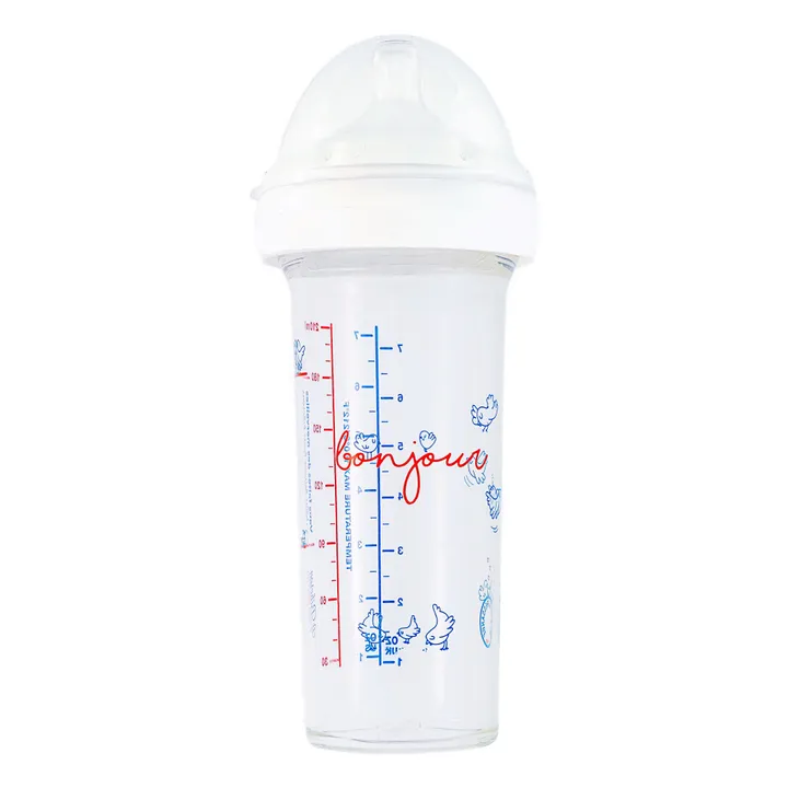 Le biberon français Biberons Inès de la Fressange - Set de 3 : 210 ml + 210 ml + 360 ml | Blanc