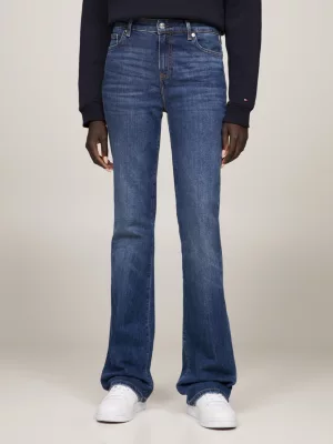 Calça jeans bootcut de cintura média