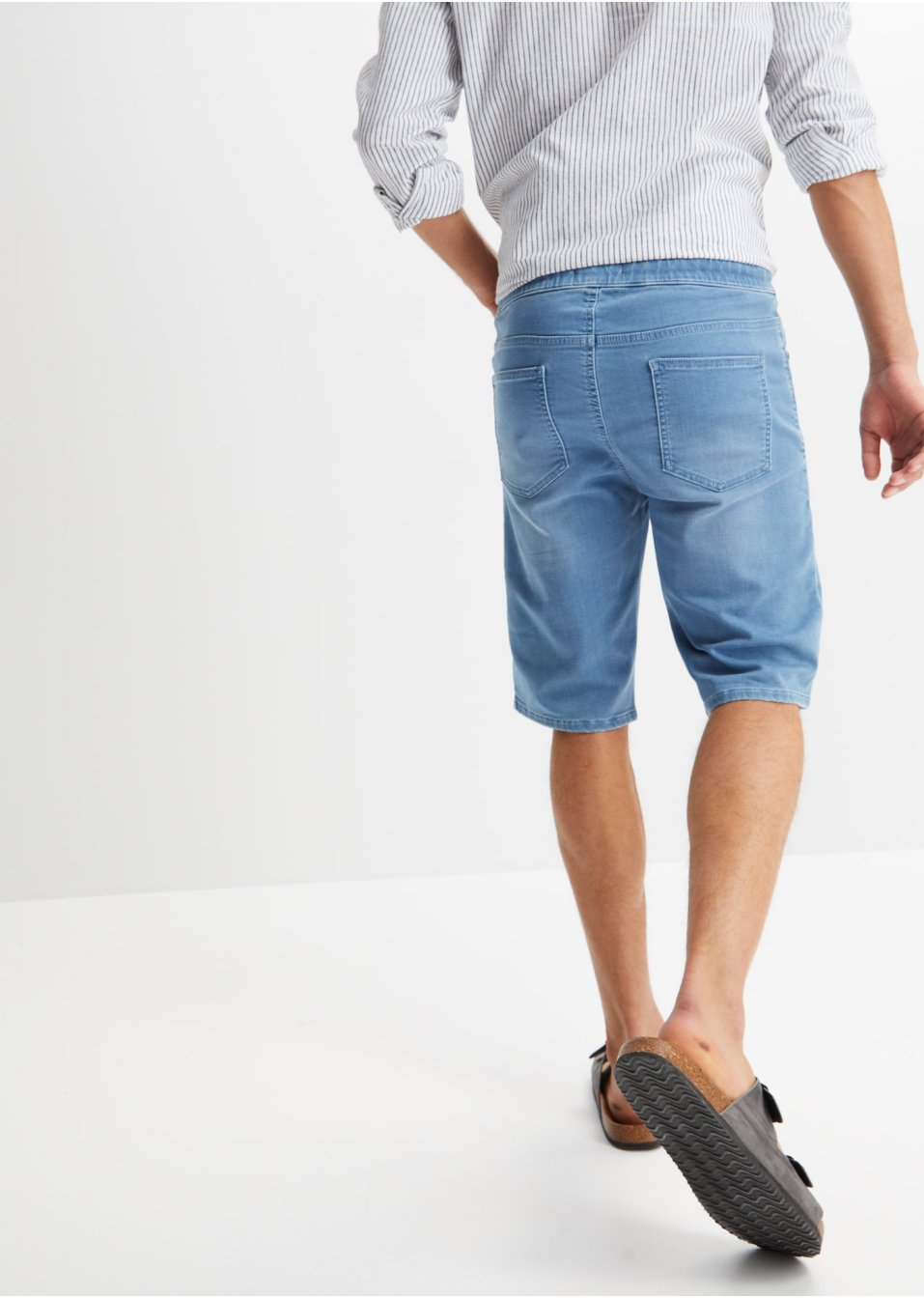 Bermuda en jogg-jean confort pour le ventre, Regular Fit